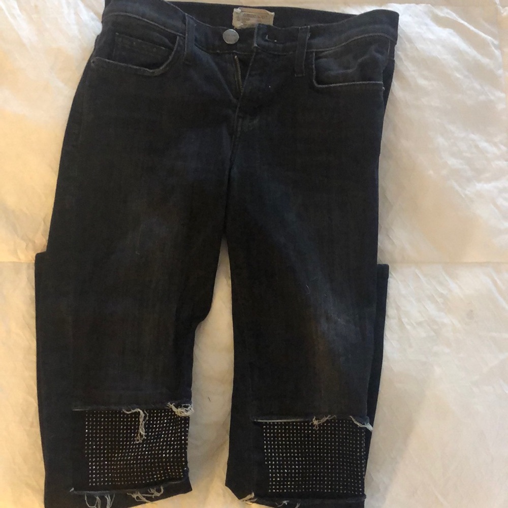 Current Elliot jeans stud knees so cute
